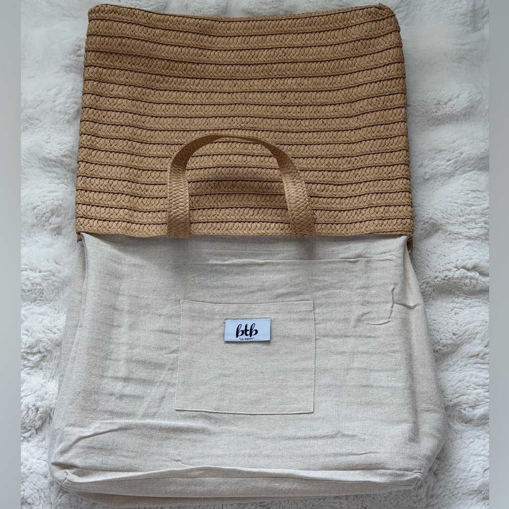 ☀️ BTB Los Angeles Social Distancing Straw Tote - Beach Day - Picture 11 of 16